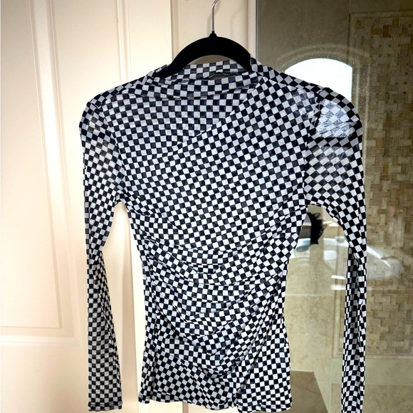 Enzo Costa Checkered Top - Picture 1 of 2